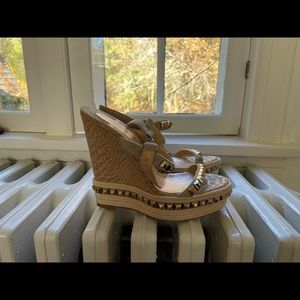 Chistian Loubitin wedge Sandles, size 40